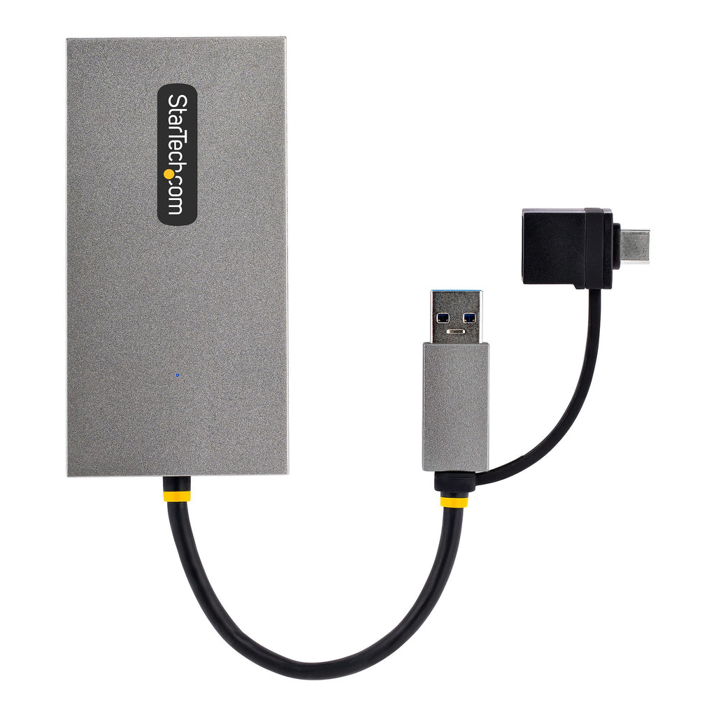 StarTech.com Adaptateur USB vers Double HDMI - USB A/C vers 2 Écrans HDMI  (1x 4K30Hz, 1x 1080p) - Dongle Intégré USB-A vers C, Câble de 11cm - Adaptateur  USB 3.0 vers HDMI 